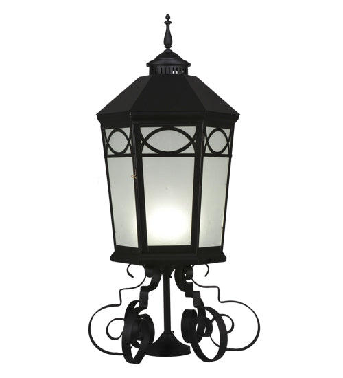 16"W Restored Taft 1 LT Lantern Post Mount