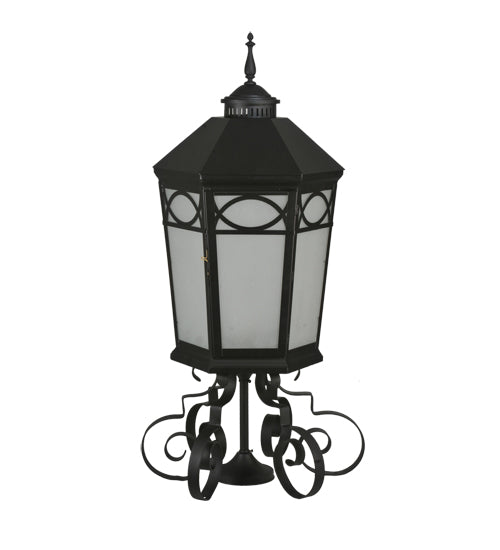 16"W Restored Taft 1 LT Lantern Post Mount