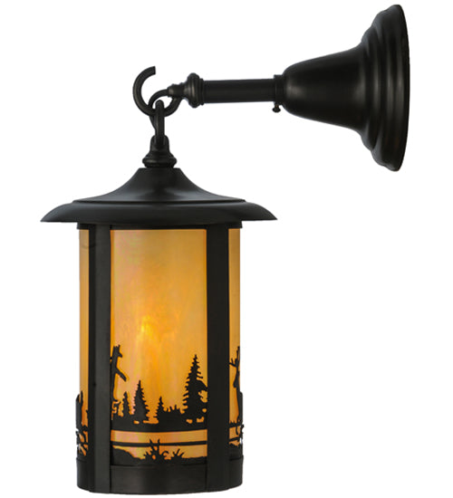7.5" Wide Fulton Deer Creek Hanging Wall Sconce