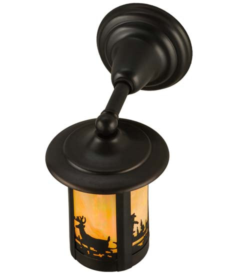 6" Wide Fulton Deer Creek Solid Mount Wall Sconce