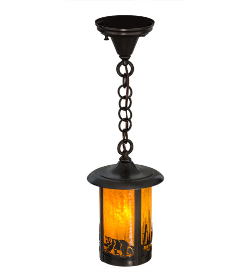 8" Wide Fulton Bear Creek Mini Pendant