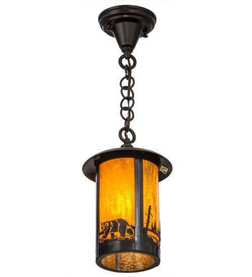 8" Wide Fulton Bear Creek Mini Pendant