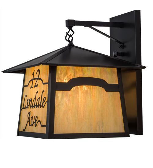16" Wide Stillwater Personalized Wall Sconce