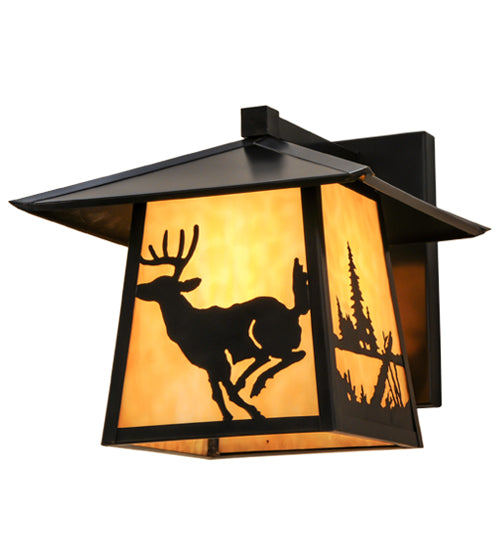 12" Wide Stillwater Lone Bear Wall Sconce