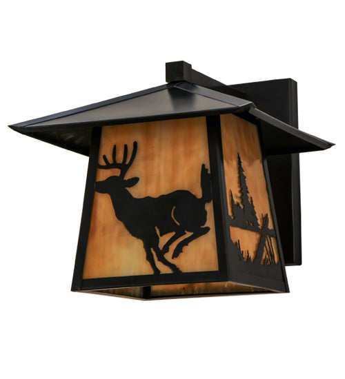 12" Wide Stillwater Lone Bear Wall Sconce