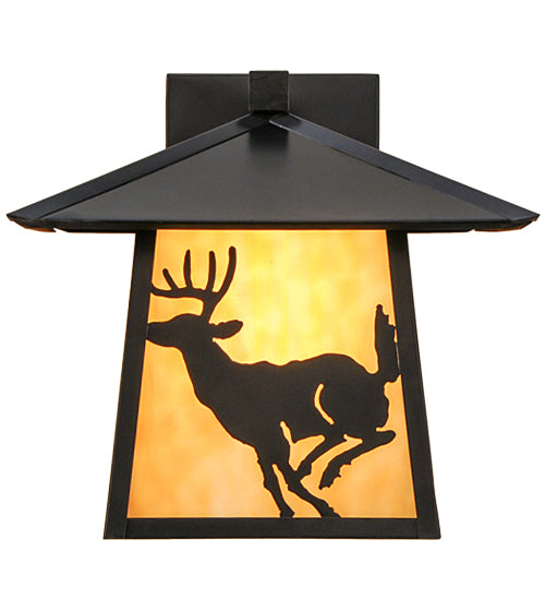 12" Wide Stillwater Lone Bear Wall Sconce