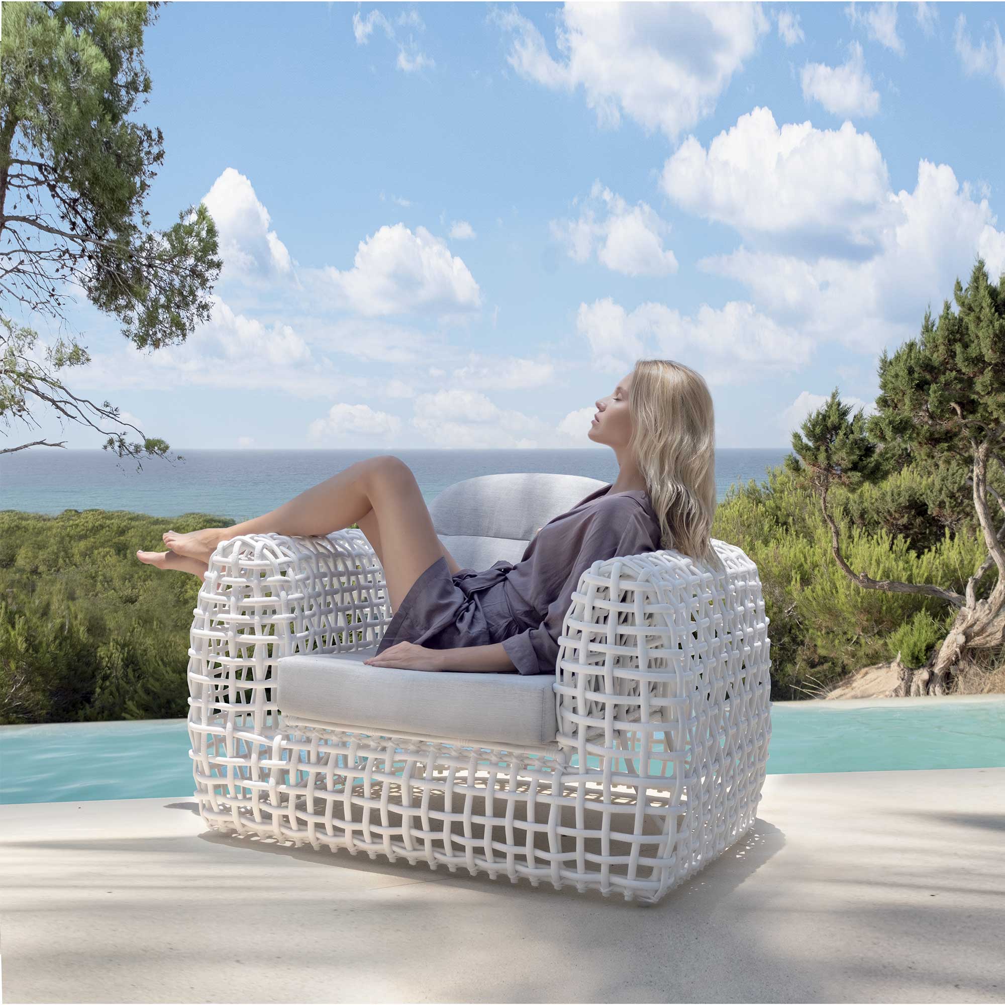 Dynasty Armchair with Sunbrella Cushion