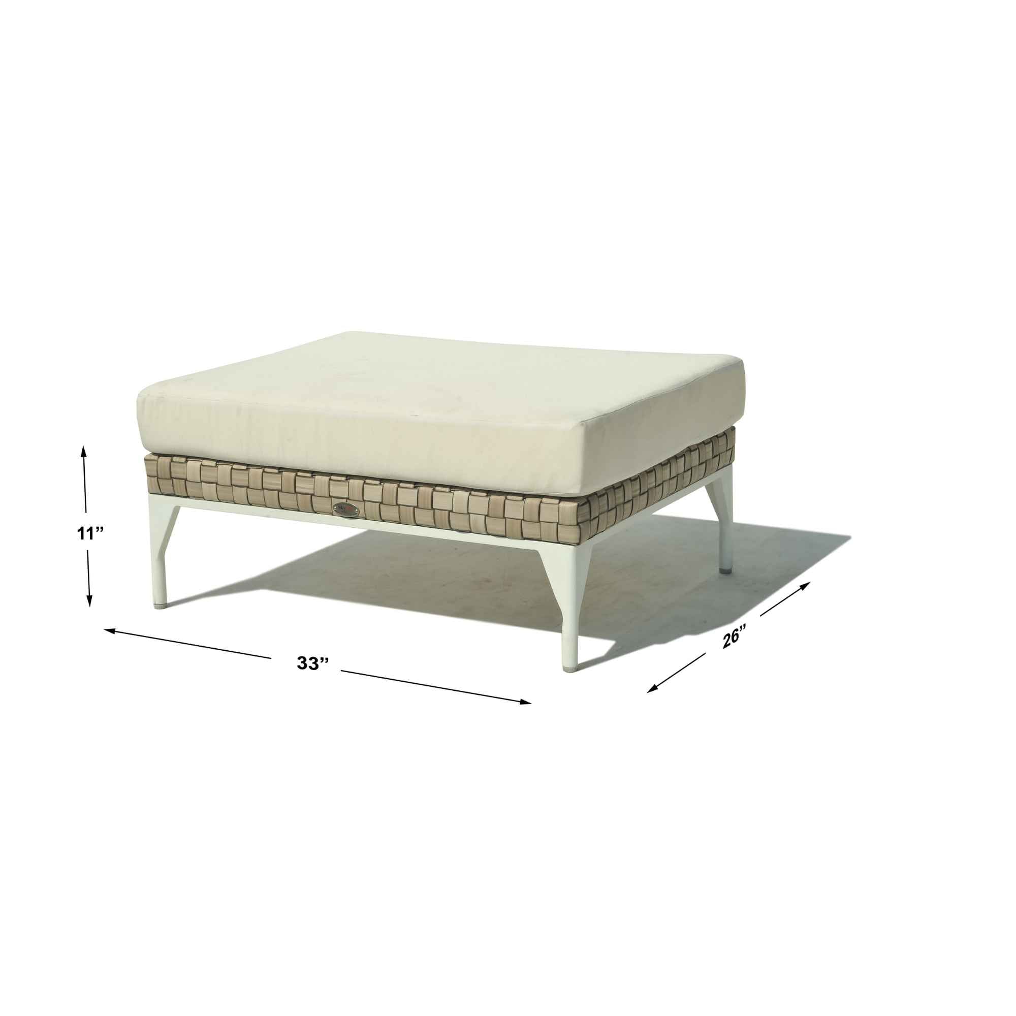 Brafta Ottoman with Sunbrella Cushion