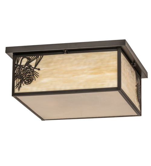 8" Wide Fulton Branches Solid Mount Wall Sconce