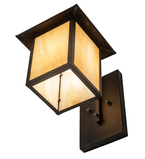 9" Wide Seneca Double Bar Mission Wall Sconce