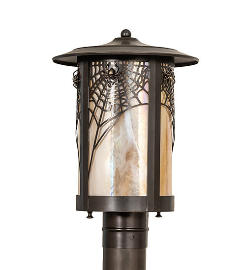 16" Square Hyde Park Winter Pine Post Mount