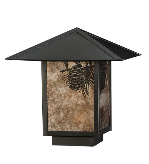 17.5"Sq Seneca Winter Pine Pier Mount