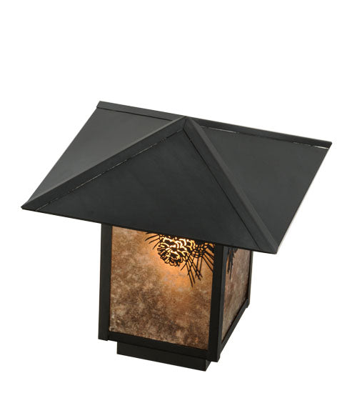 17.5"Sq Seneca Winter Pine Pier Mount