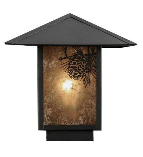 17.5"Sq Seneca Winter Pine Pier Mount