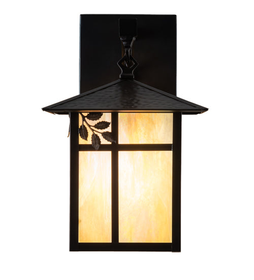 9" Wide Seneca Winter Pine Wall Sconce