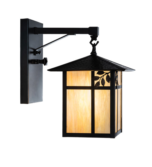 9" Wide Seneca Winter Pine Wall Sconce