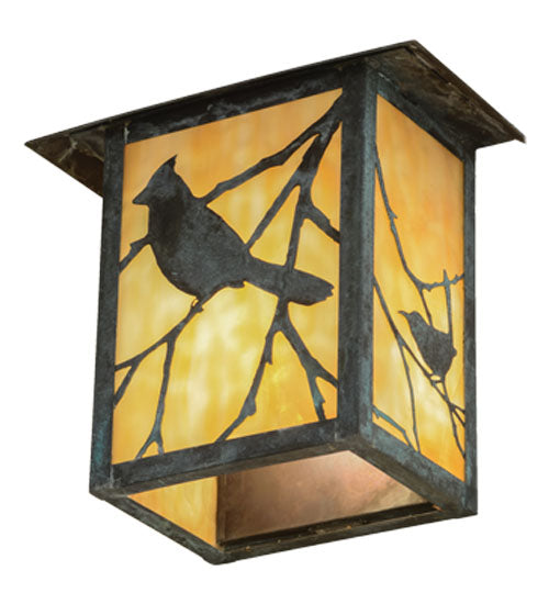 12"Sq Seneca Song Bird Post Mount