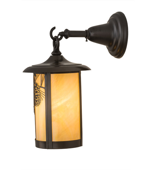 8"W Hyde Park T Mission Wall Sconce
