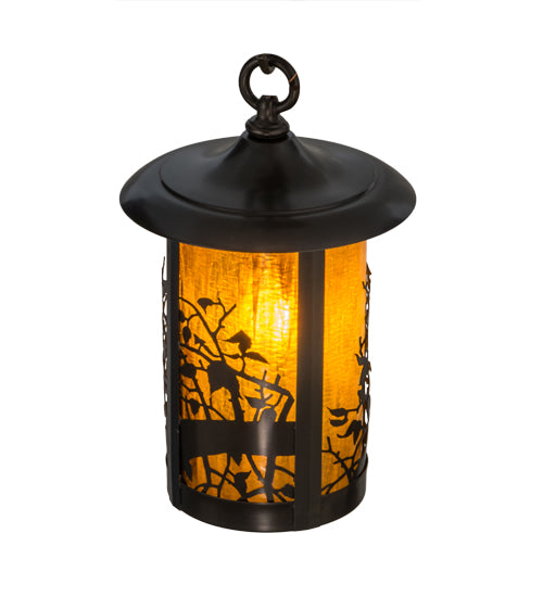 7.5" Wide Fulton Winter Pine Hanging Wall Sconce