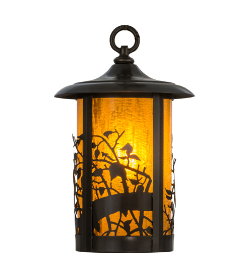 7.5" Wide Fulton Winter Pine Hanging Wall Sconce
