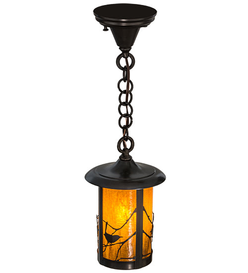 8"W Fulton Spider Web Hanging Wall Sconce