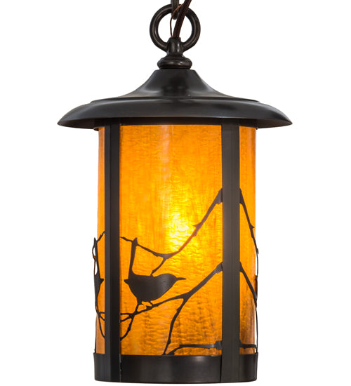 8"W Fulton Spider Web Hanging Wall Sconce