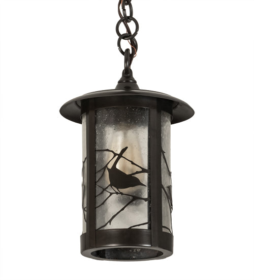 8"W Fulton Spider Web Pendant