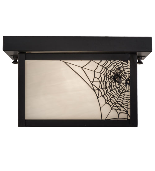 12"Sq Hyde Park Maple Leaf Flushmount