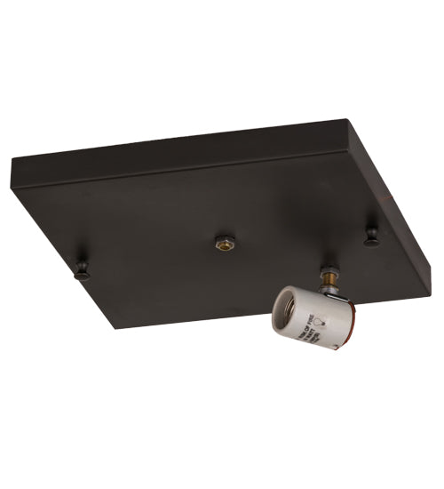 12"Sq Hyde Park Maple Leaf Flushmount