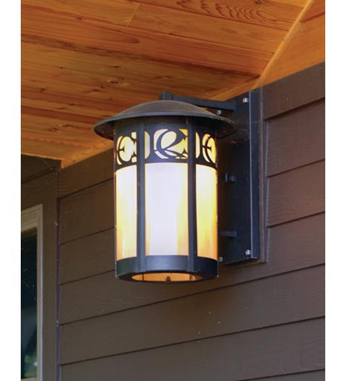 9" Square Clinton Arch Lantern Pier Mount