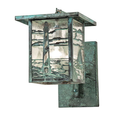 6" Wide Fulton Winter Pine Solid Mount Wall Sconce