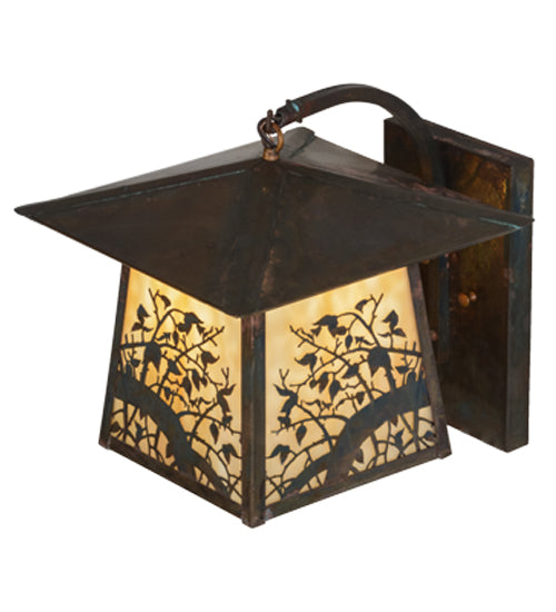 9"W Hyde Park Fly Fishing Creek Curved Arm Wall Sconce