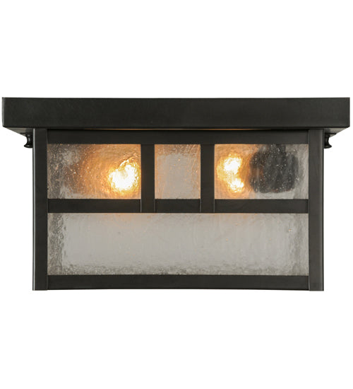 10"Sq Hyde Park "T" Mission Flushmount