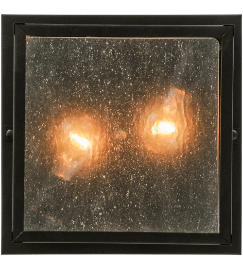 10"Sq Hyde Park "T" Mission Flushmount