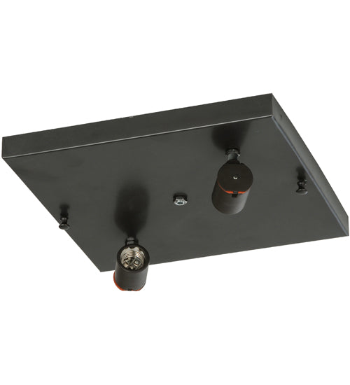 10"Sq Hyde Park "T" Mission Flushmount