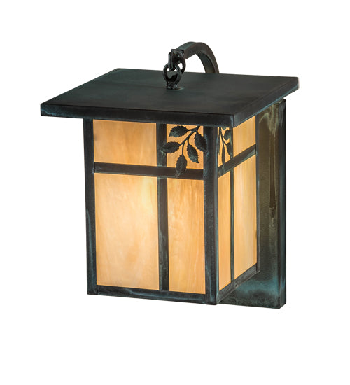 10"Sq Hyde Park Cross Mission Flushmount