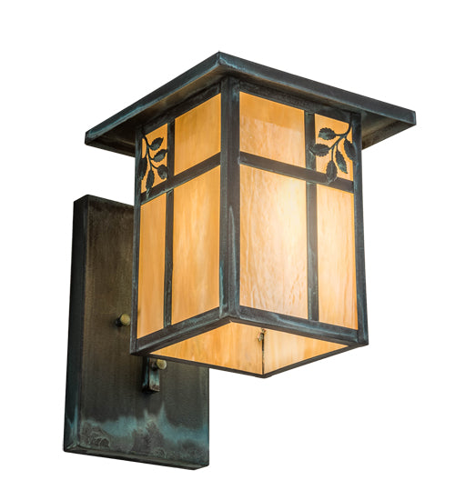 10"Sq Hyde Park Cross Mission Flushmount