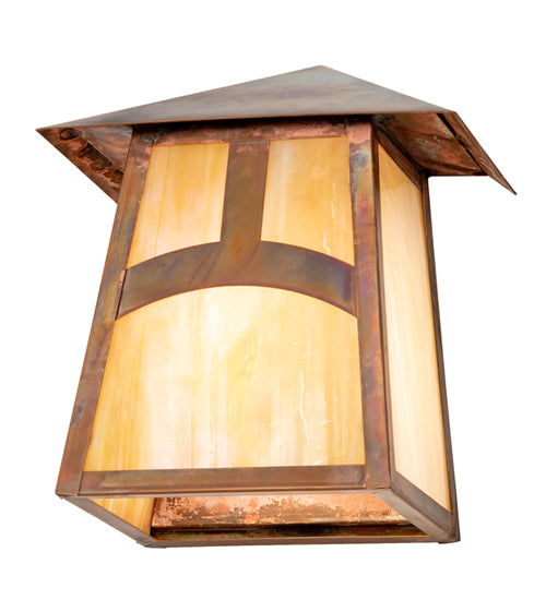 8" Wide Fulton Dragonfly Solid Mount Wall Sconce