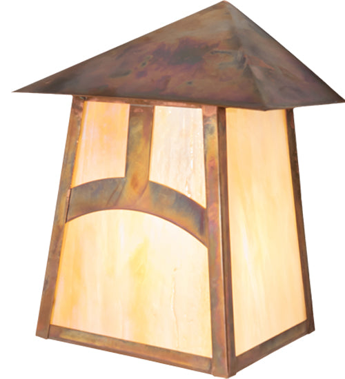 8" Wide Fulton Dragonfly Solid Mount Wall Sconce