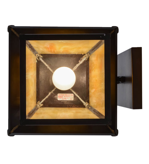 8" Wide Fulton Winter Pine Solid Mount Wall Sconce