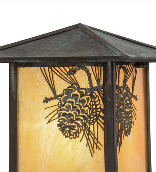 22" High Seneca Winter Pine Landscape Fixture