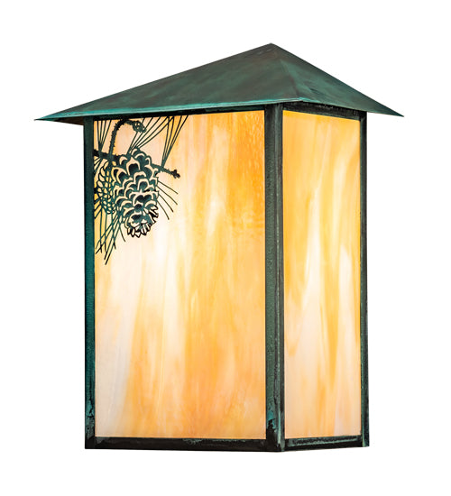 12" Wide Hyde Park T Mission Wall Sconce