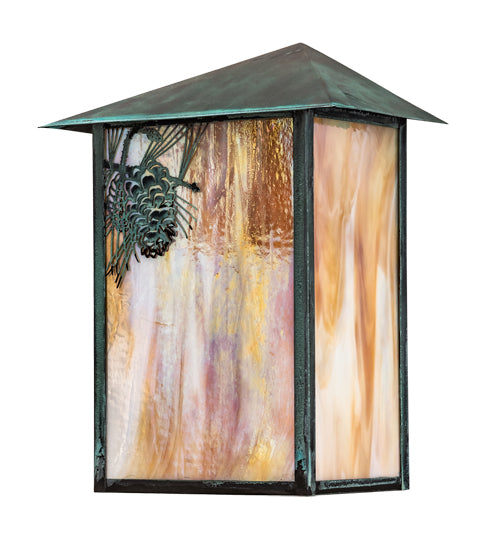 12" Wide Hyde Park T Mission Wall Sconce