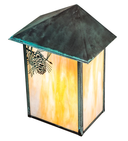 12" Wide Hyde Park T Mission Wall Sconce