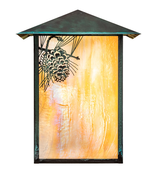 12" Wide Hyde Park T Mission Wall Sconce