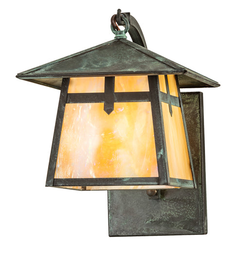 6.5" Wide Seneca Winter Pine Wall Sconce