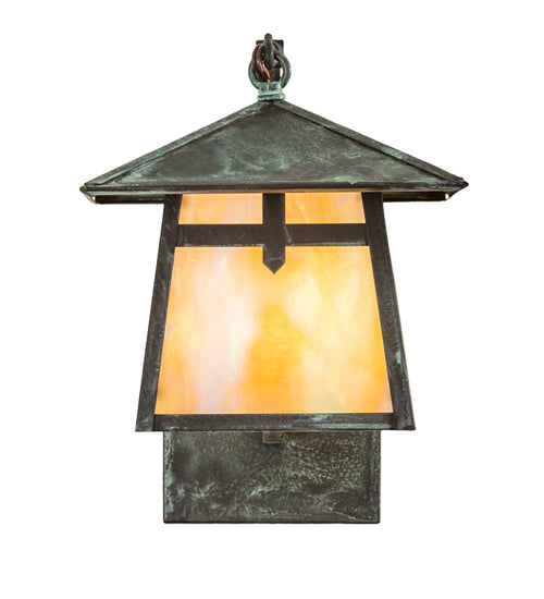 6.5" Wide Seneca Winter Pine Wall Sconce