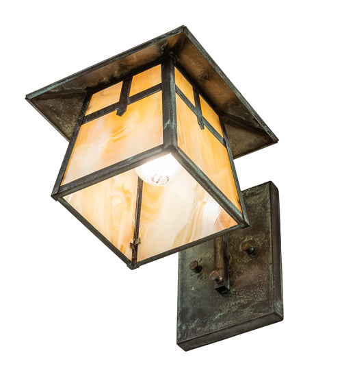 6.5" Wide Seneca Winter Pine Wall Sconce