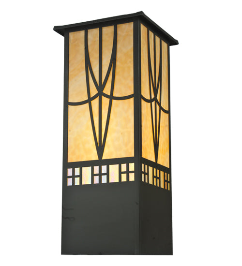 8" Wide Stillwater Cross Mission Wall Sconce