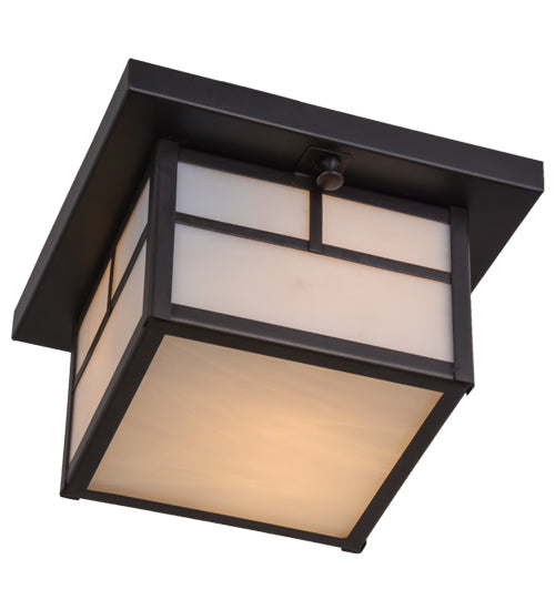 7"W Seneca "T" Mission Curved Arm Wall Sconce